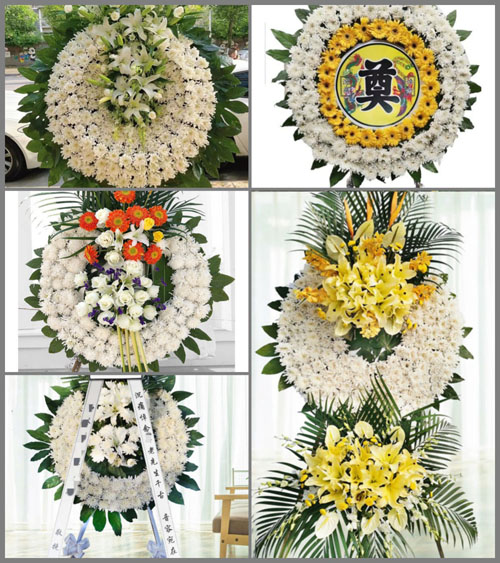 广东江门市台山市白沙镇下屯村花圈速递