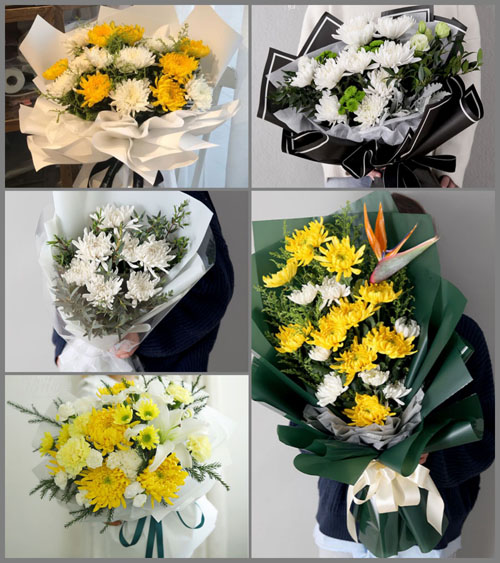 广东江门市台山市白沙镇下屯村白事花束代送